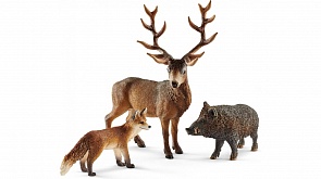 Набор фигурок - Жители лесов Европы (Schleich, 41458k)